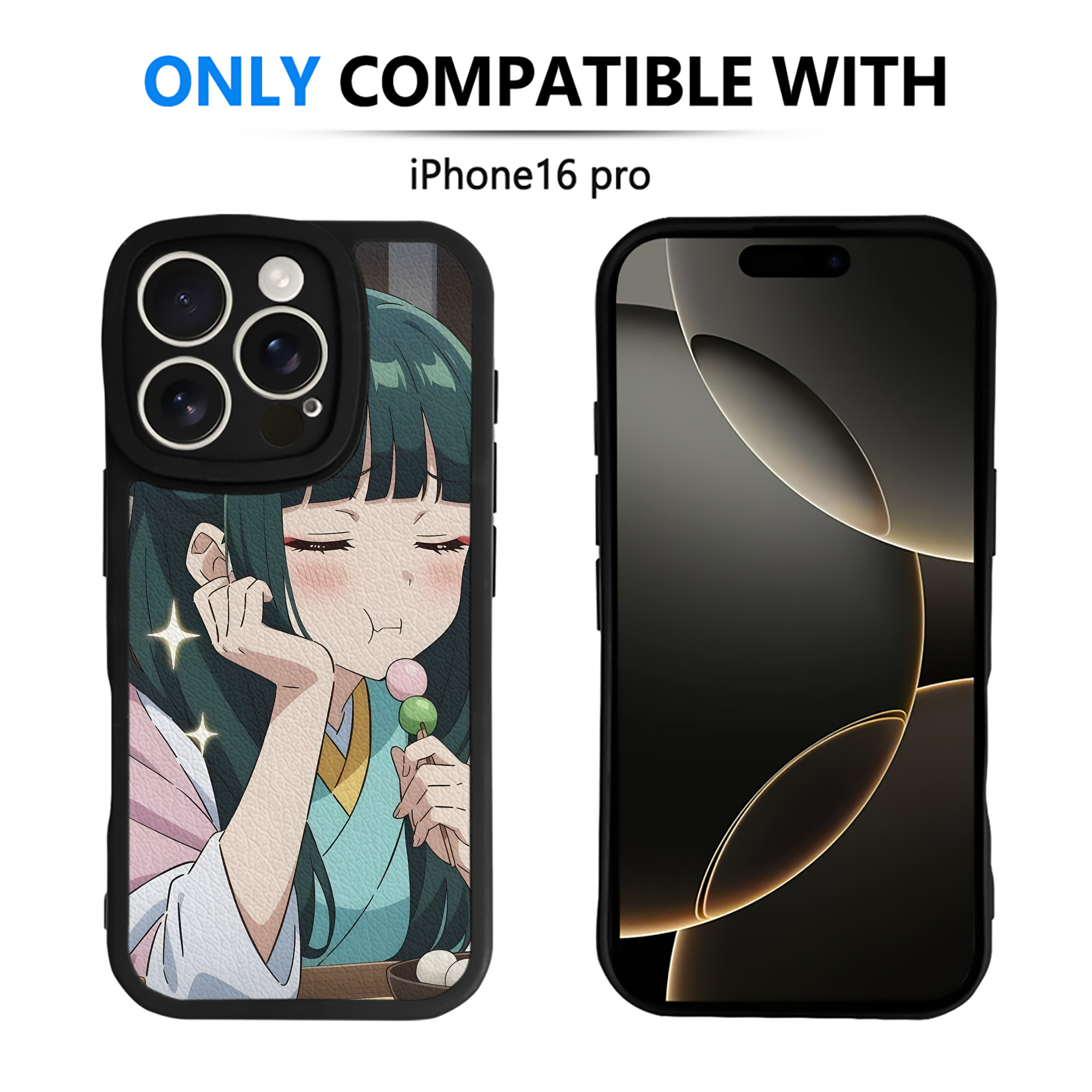 （画像用） 薬屋のひとりごと The Apothecary Diaries 【iPhone 16シリーズ対応】シリコンスマホケース（レザー調） 材質：シリコン